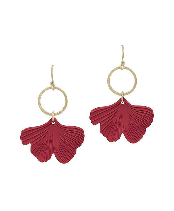 Leaf Painted Earring