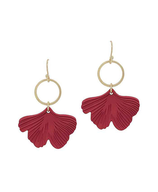 Leaf Painted Earring