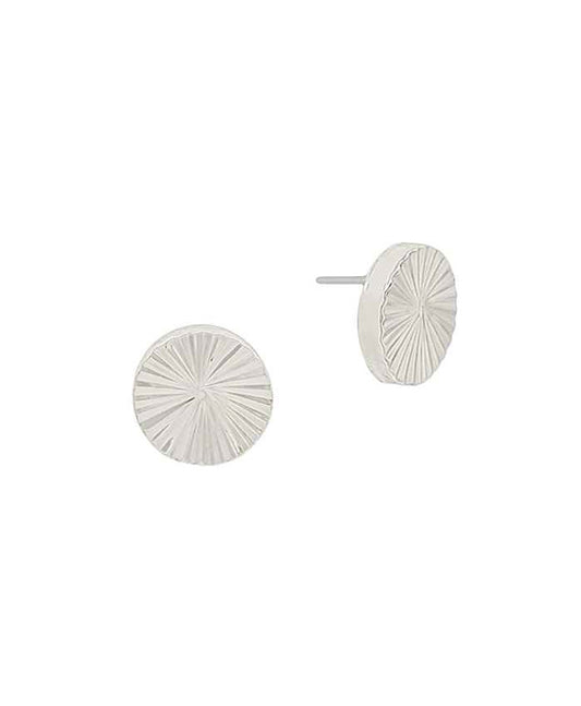Fluted Metal Post Earring