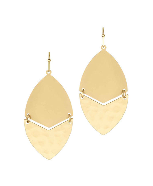 Oval Metal Earring
