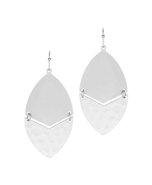 Oval Metal Earring