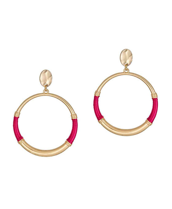 Metal Thread Post Earring