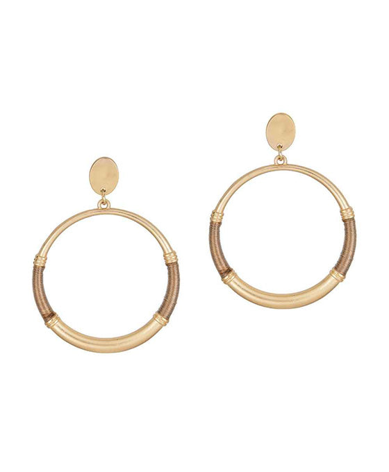 Metal Thread Post Earring