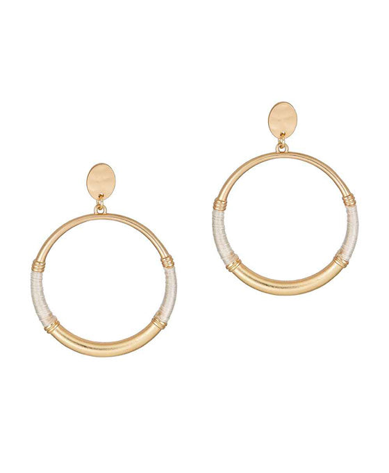 Metal Thread Post Earring