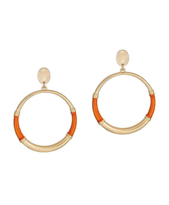 Metal Thread Post Earring