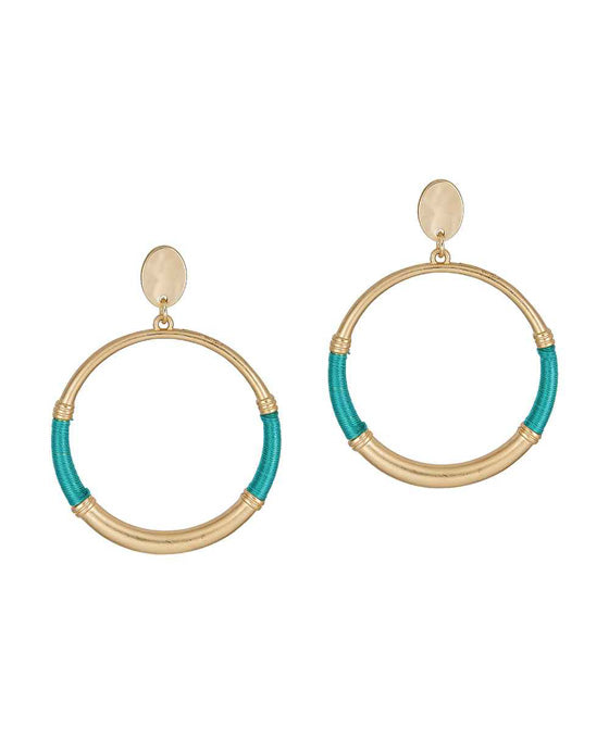 Metal Thread Post Earring