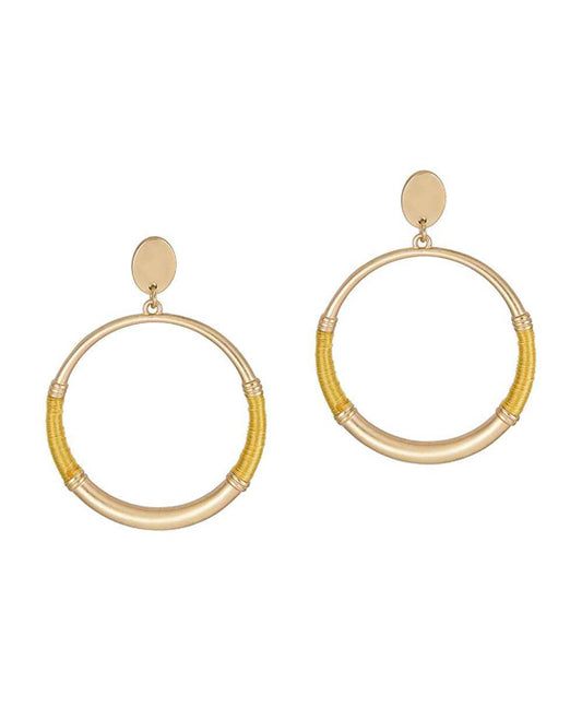 Metal Thread Post Earring
