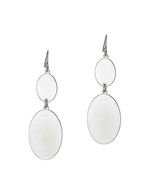 Double Oval Metal Earring