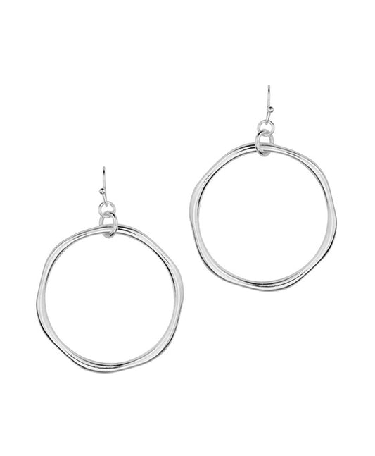 Organic Open Circle Earring