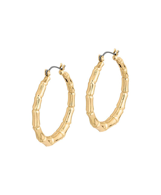 40mm Bamboo Hoop Earring