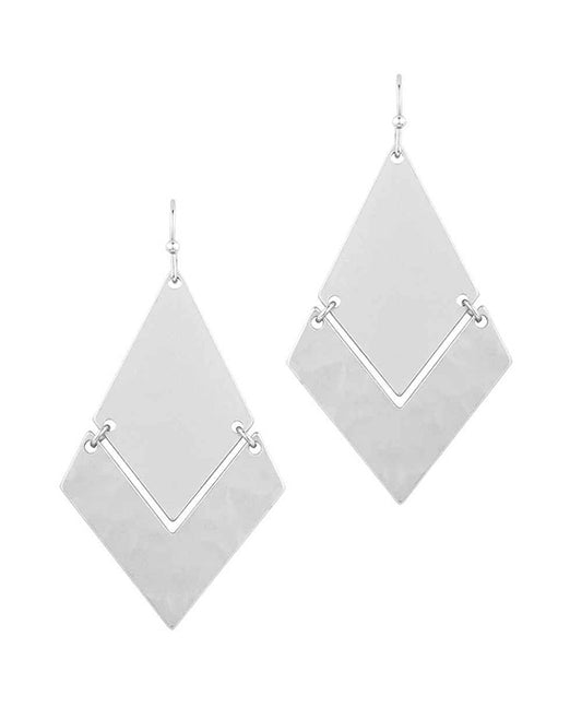 Metal Hammered Texture Earring