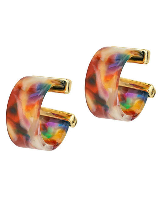 25mm Acetate Hoop Earring