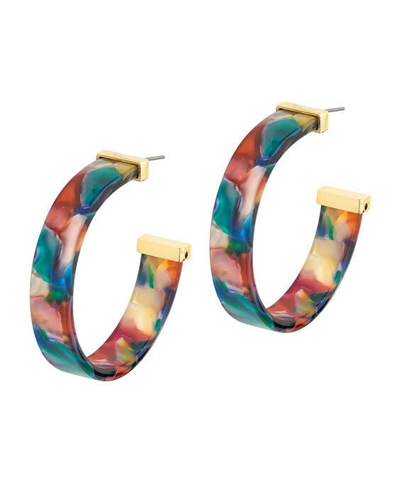 45mm Acetate Hoop Earring