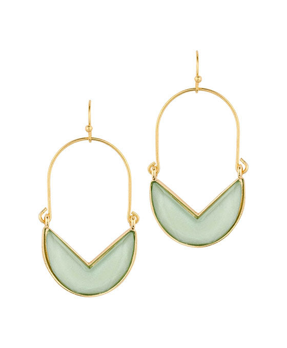 Acrylic Epoxy Metal Earring