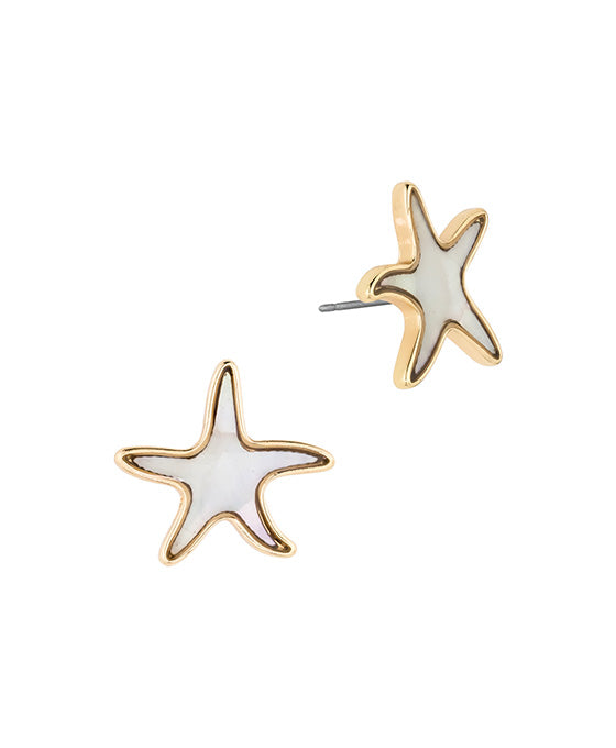 Metal & Metal Starfish Post Earring