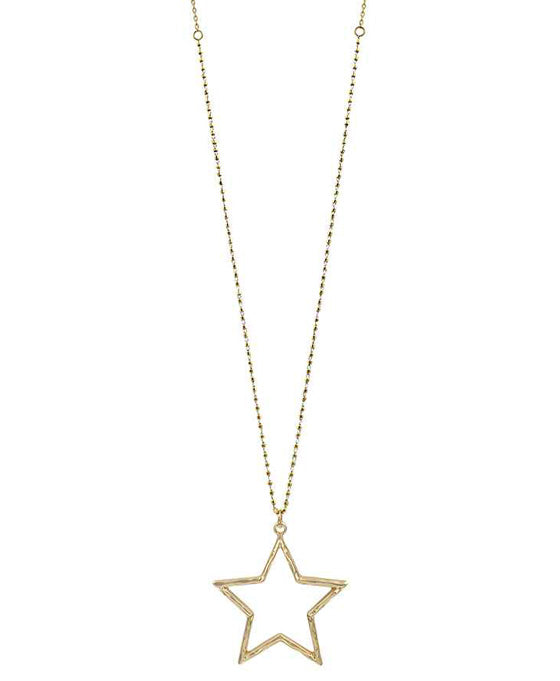 Metal Star Pendant Necklace
