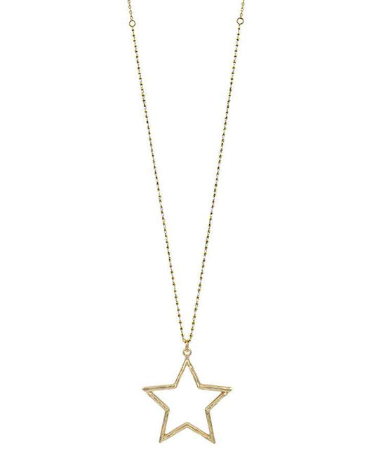Metal Star Pendant Necklace