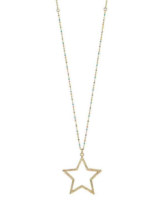Metal Star Pendant Necklace