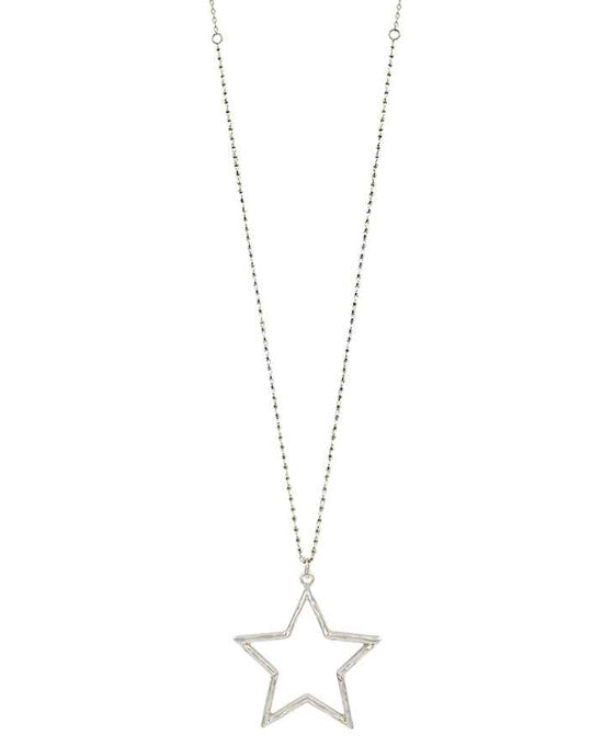Metal Star Pendant Necklace