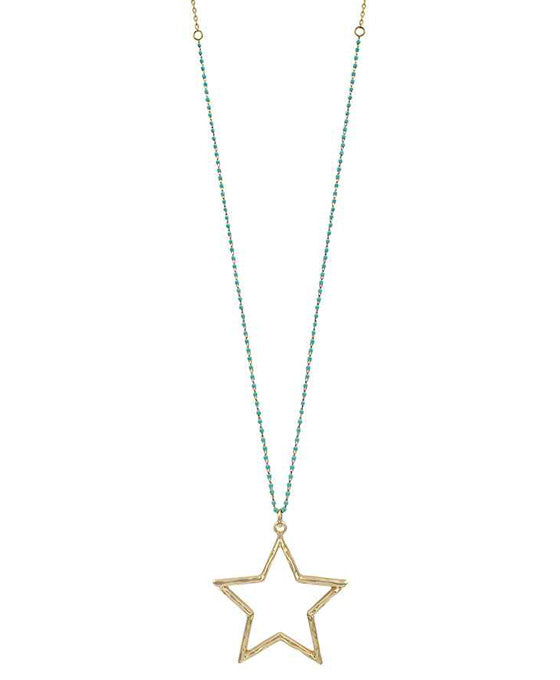 Metal Star Pendant Necklace
