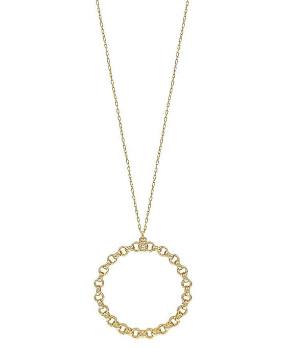 Round Chain Pendant Necklace