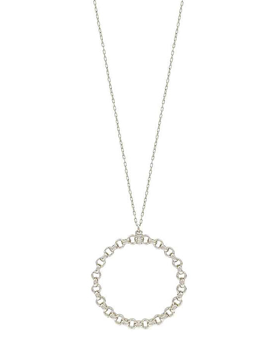 Round Chain Pendant Necklace