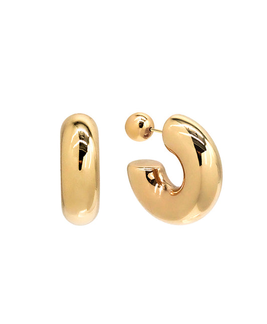 Gold Dipped 30mm Tube Hoop Earring