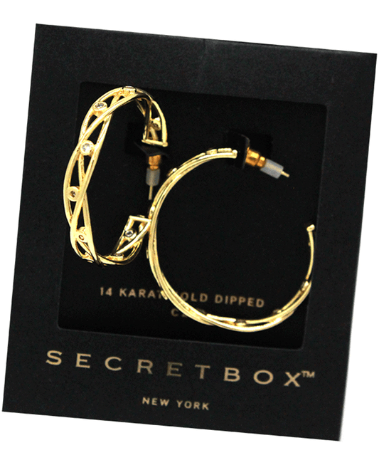 Gold Dipped Hoop Earring