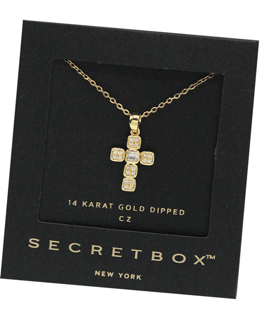 Gold Dipped Cross Necklace