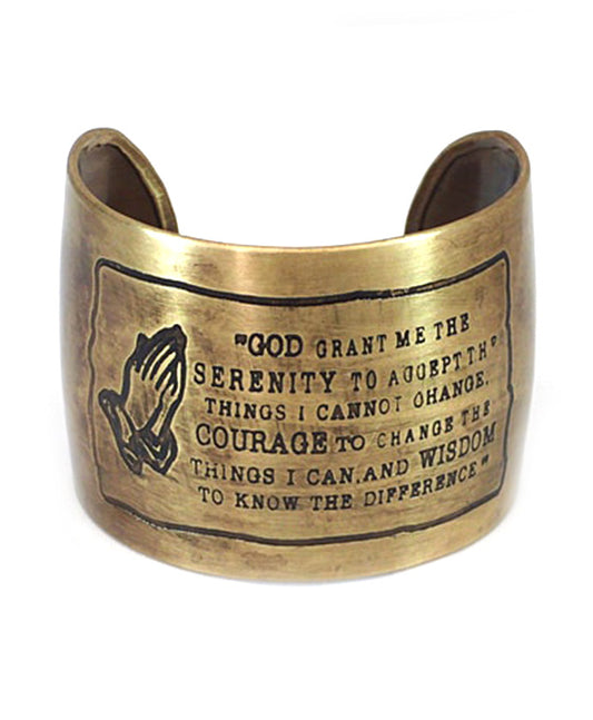 Serenity Prayer Cuff