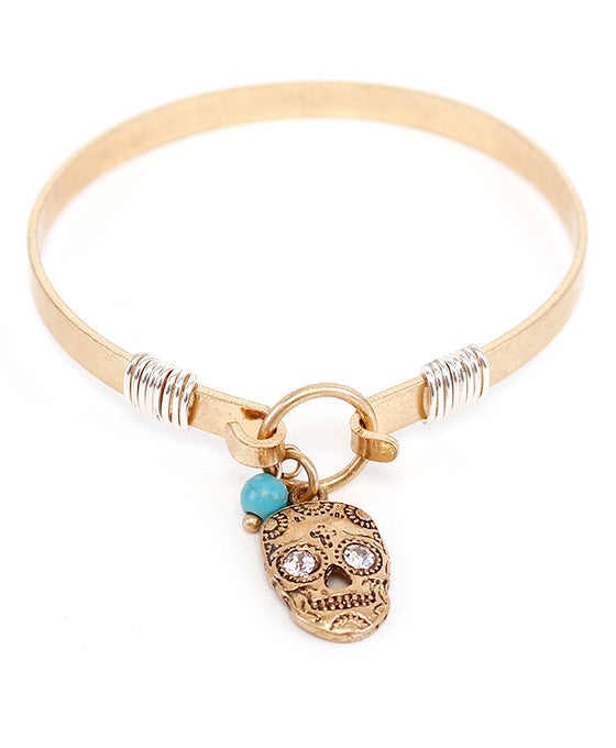 Sweet Skull Wire Bracelet
