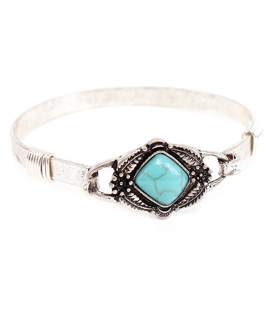 Western Turquoise Wire Bracelet