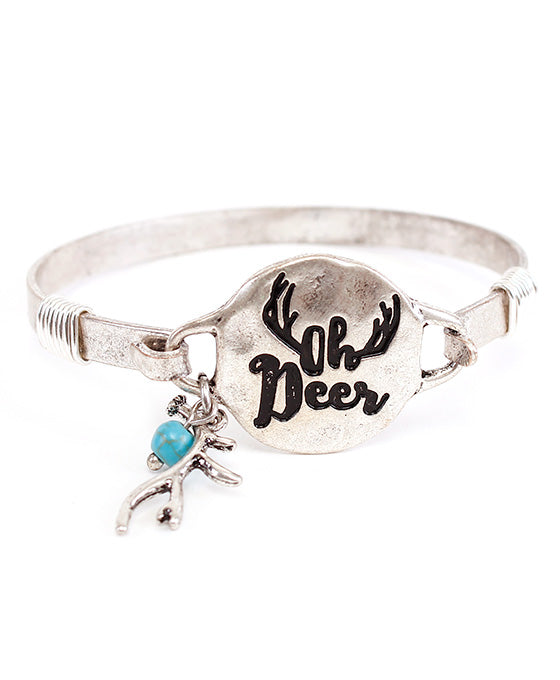 OH DEER Wire Bracelet