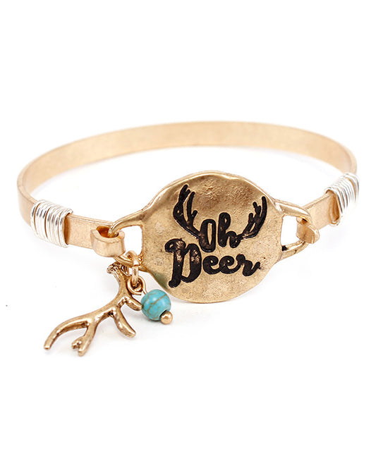 OH DEER Wire Bracelet