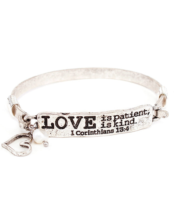 LOVE Bar Wire Bracelet
