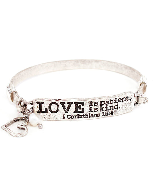 LOVE Bar Wire Bracelet
