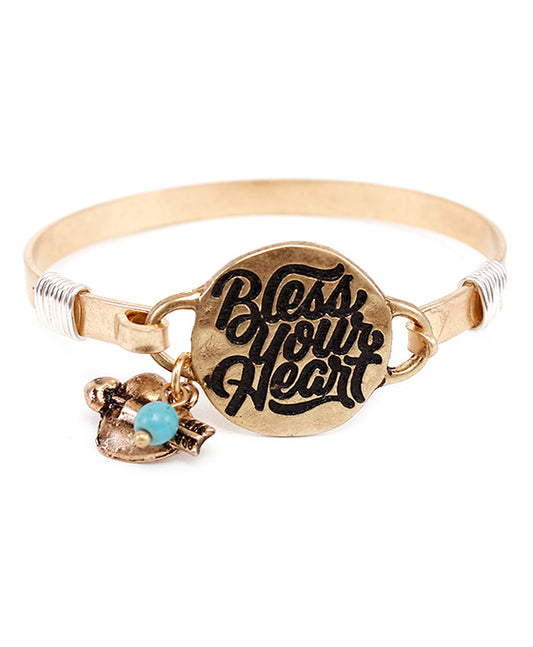 BLESS YOUR HEAR Wire Bracelet
