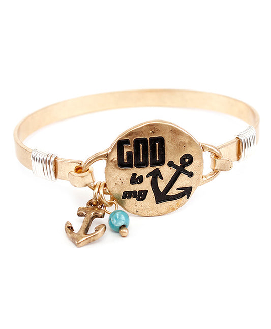 GOD IS MY ANCHOR Wire Bracelet
