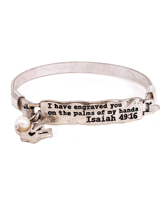 Message Bar Bracelet - I HAVE ENGRAVED