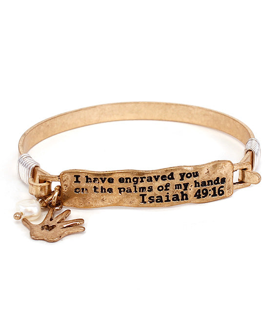 Message Bar Bracelet - I HAVE ENGRAVED