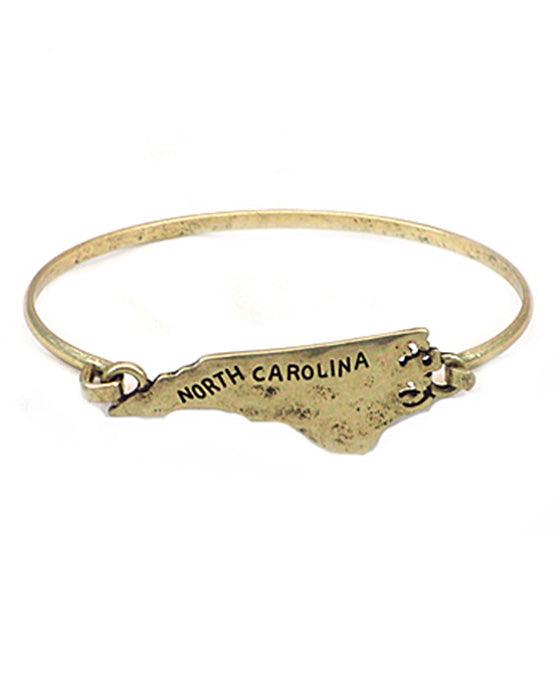 North Caroline State Wire Bracelet