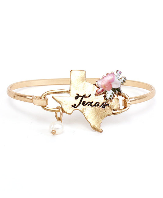 Texas State Floral Wire Bracelet