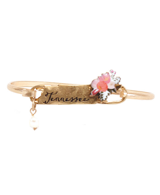 Tennessee State Floral Wire Bracelet