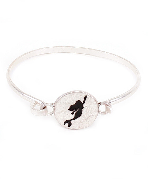 Mermaid Silhouette Wire Bracelet