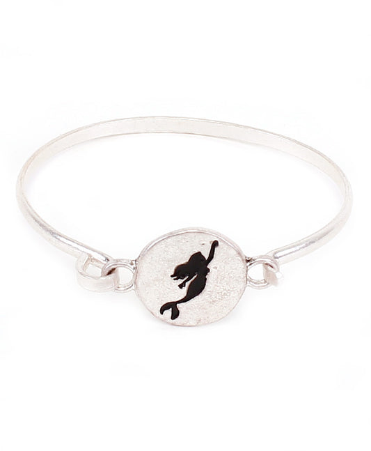 Mermaid Silhouette Wire Bracelet