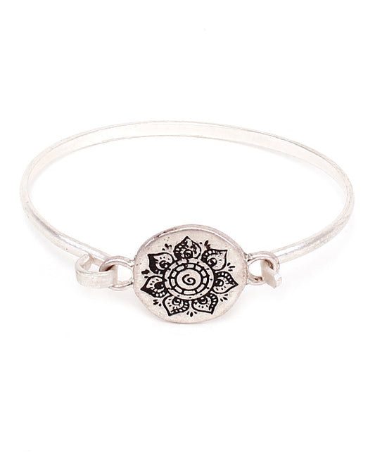 Lotus Flower Wire Bracelet