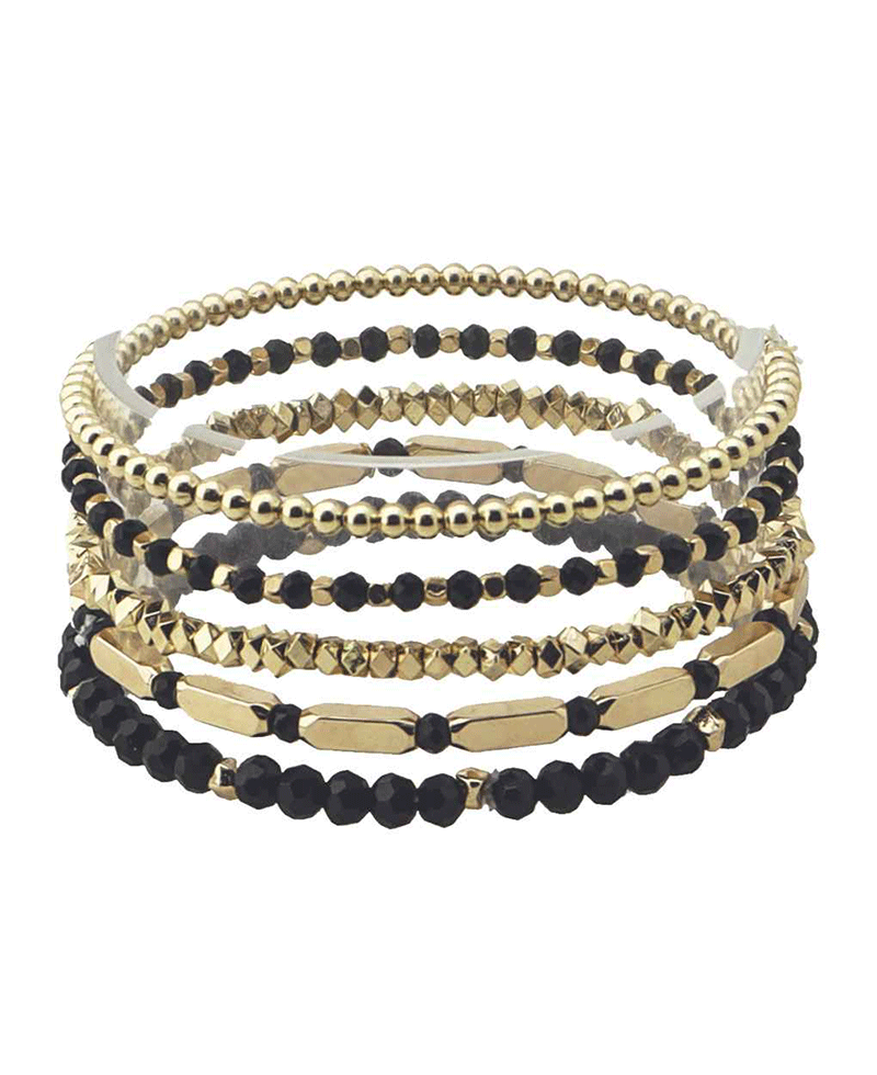 Mixed CCB & Stone Beads Bracelet
