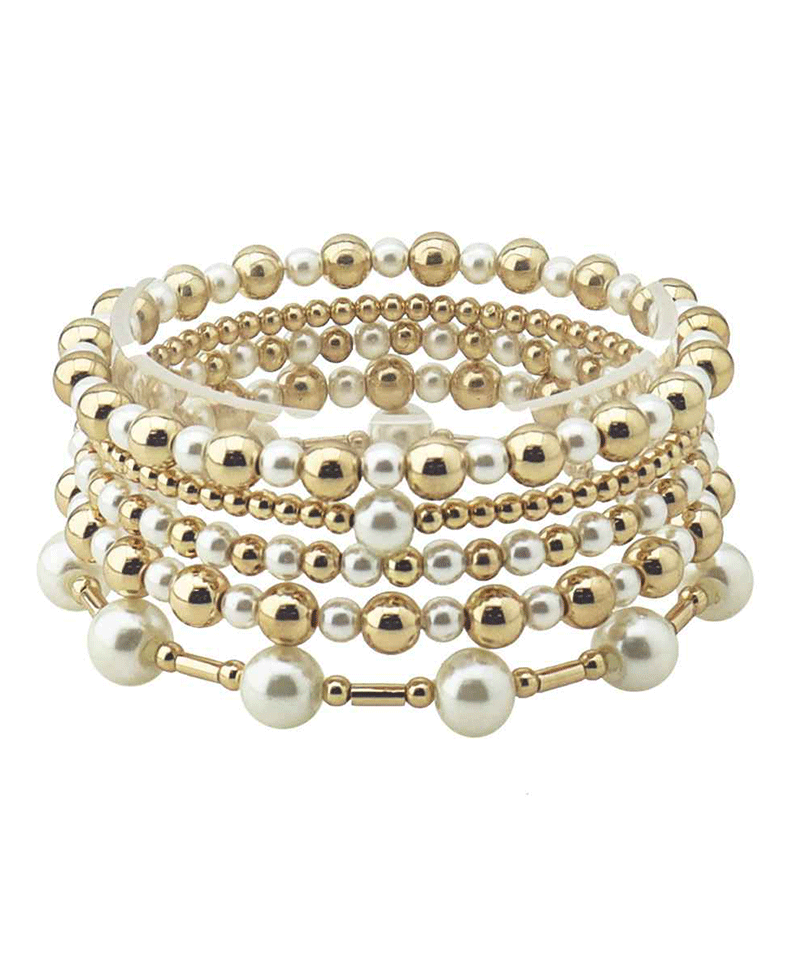 CCB Mixed Ball Stackable Bracelet