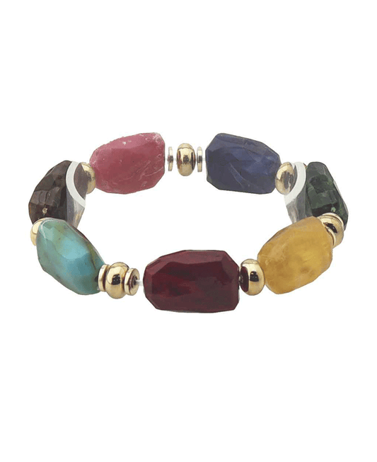 Chunky Beaded Stretch Bracelet