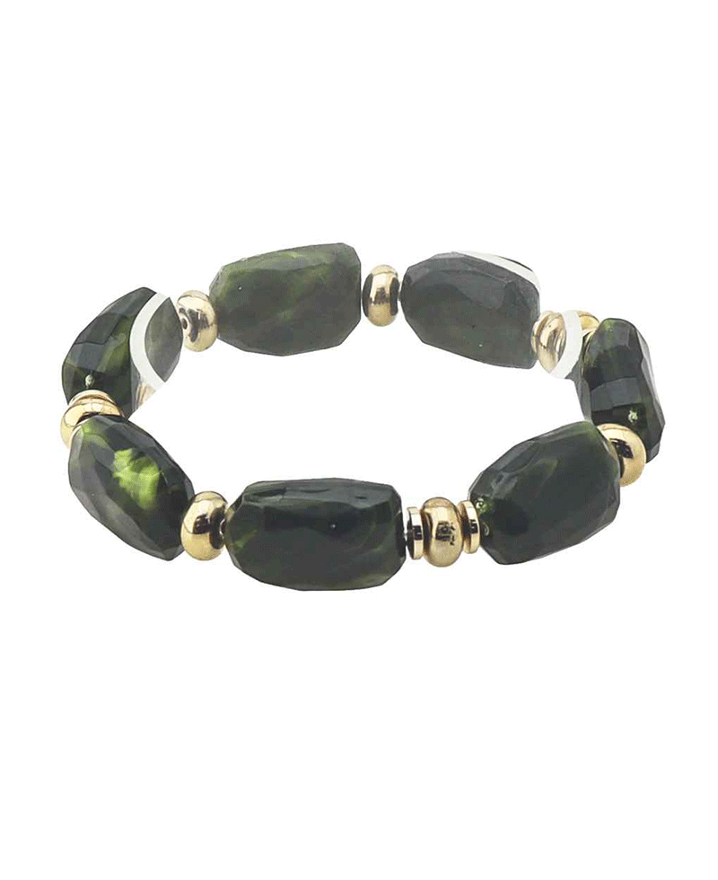 Chunky Beaded Stretch Bracelet